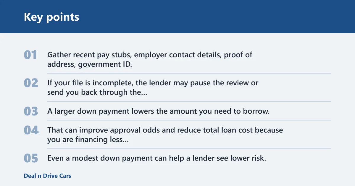 Key points: Build your application to improve approval odds