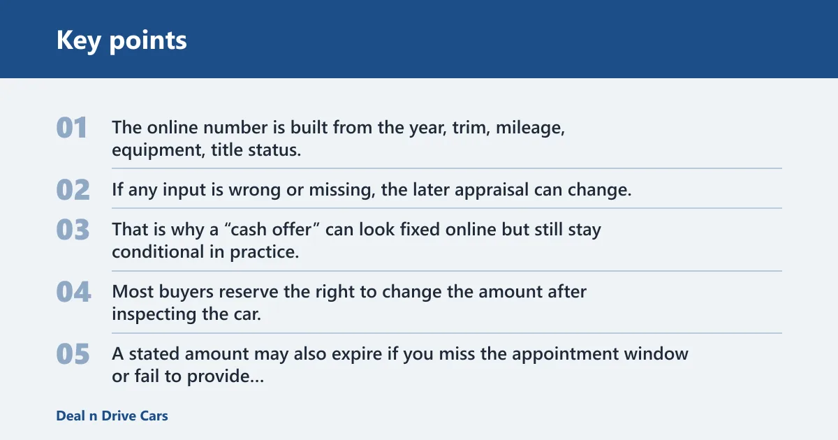 Key points: What an instant cash offer really means