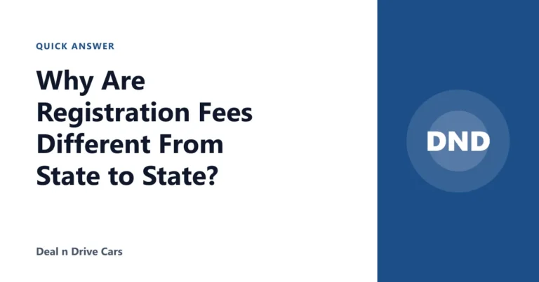 Why Are Registration Fees Different From State to State?